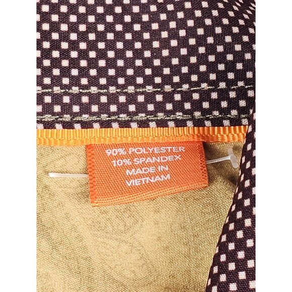 Tallia Dress Shirt Mens XL. Paisley Hounds Tooth. Polyester & Spandex Button Up. - Picture 3 of 8